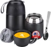 Termos Para Comida Grande 41 Oz Caliente Calentador De Portatil Acero Inoxidable