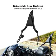 Rear Backrest Detachable Sissy Bar Pad Fit For Harley Fat Boy 18-23 Breakout 13+