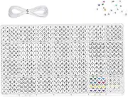 Letter Beads Kit, 1400pcs Alphabet Beads, DIY Bracelets Letter for Jewelry Making Kit with Number Heart Friendship Bracelet with Case