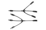 MOBI 3 To 1 Y Branch Cable Connectors Male & Female Solar Panel PV 30A