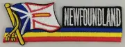 Newfoundland Flag Patch Embroidered Iron On Applique