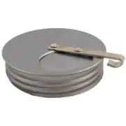 3" Steel Sugar Jar Dispenser Cap Lid Hoosier sellers spice cracker door top old