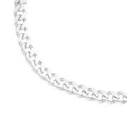 Silver 50cm Solid Curb Chain