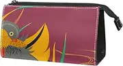 [TBOUOBT] Makeup Bag Travel Cosmetic Bag Pouch Purse Handbag with Zipper, Vintage Animal Mandarin Duck