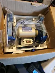Westward 1Ken1 Bench Grinder, 8 In Max. Wheel Dia, 1 In Max. Wheel Thickness,