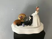San Francisco 49ers Cake Topper Bride Groom Wedding Day Funny Football Theme