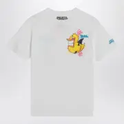 [MC2 Saint Barth] White T-shirt with Crypto Duck print 12 Y White