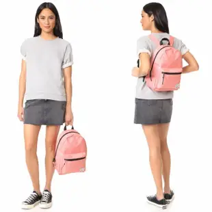 【Herschel】Grove XS 中型 粉色 白色格線 帆布 防潑水 金拉鍊 女生 背包 女包 小後背包 後背包