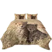 Adorable Wild Cheetah Cubs Coverlet