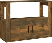 vidaXL Sideboard Cupboard Buffet Server Side Console Cabinet Storage Home Organiser Hallway Living Room Furniture Smoked Oak Engineered Wood