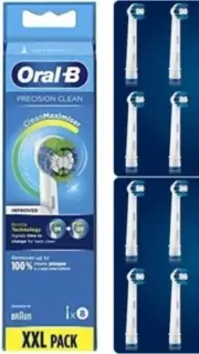 Oral-B Precision Clean Maximiser Brush Heads 8 Counts