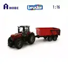 Bruder 1:16 Massey Ferguson 7480 Tractor With Tipping Trailer Model Toy Red