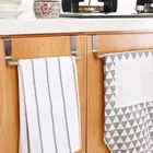 2xOver Door Tea Towel Holder Rack Bathroom Rail Cupboard Hanger Kitchen Bar Hook