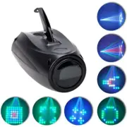 DJ Disco Party Stage Light 64 LED RGBW Multi Pattern Airship Projector Lamp