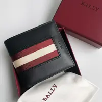 在飛比找蝦皮購物優惠-美國百分百【全新真品】BALLY 真皮 織帶 皮夾 證件夾 