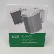 Flexson S1-WMX2 Wall Mount for Sonos One (Pair) - White