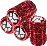 Stylish Paw Print Tire Valve Caps Car Tire Valve Stem Caps for Auto Truck