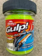 Berkley Gulp Powerbait Floating Dough Trout Bait (Chunky Chart)