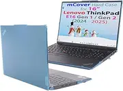 mCover case ONLY Compatible for 2024-2025 16" Lenovo ThinkPad E16 Gen 1 / Gen 2 Windows Notebook Computers (NOT Fitting Any Other Models)- Aqua