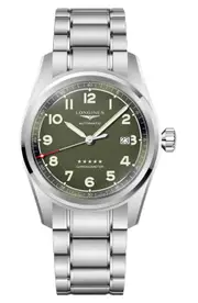 Longines Spirit Automatic Bracelet Watch, 42mm in Green at Nordstrom One Size