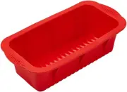 SOV Silicone Bread Loaf Pan, Non-Stick Pan and Easy loaf pan, Red