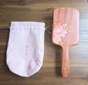 Tan MujiangCercis Flower Paddle hair brush