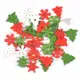 網紅白色木質彩色雪花樹圣誕節裝飾用品DIY手工藝創作材料50/包