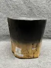 Irregular Ombre Wooden Stump Outdoor Patio Accent Table Natural - Threshold