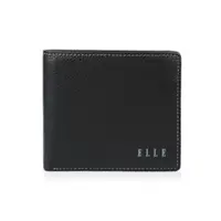 在飛比找蝦皮商城優惠-【ELLE HOMME】3面側翻2窗格ELLE荔枝紋壓紋牛皮