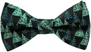 [MUGIVALA] Brand Christmas Day Pre-Tied Bowties Novelty Men Adjustable Neckties Boys Satan Pattern Snowflower Party Woven