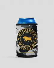 [Ringers Western] Ringers Western Signature Bull Stubby Cooler in Grey Camo One Size