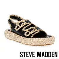 在飛比找Yahoo奇摩購物中心優惠-STEVE MADDEN-PORTOFINO 調節扣草編厚底