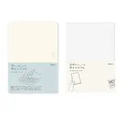 Midori MD Notebook - A5 Grid Paper (15003006) + MD notebook cover & lt; A5 & gt
