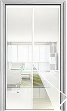 Magnetic Fly Screen for Balcony Door, 100 x 240 cm, White, Premium Insect Protection Door, Fly Protection Door, Patio Door, Self-Adhesive, No Drilling