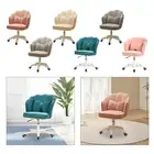Swivel Office Chair Computer Task Stool Upholstered Deep Seat Back Support Lazy
