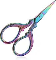 Small 3.6Inch Embroidery Scissors, Stainless Steel Scissors, Multicolor Sewing