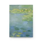 Claude Monet Waterlillies Hardcover Lined Journal Artistic Nature Notebook