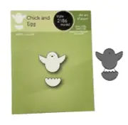 Poppy Stamps Chick and Egg 2186 Easter Papercrafting Die NEW