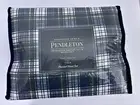 NEW Pendleton Seldon Plaid Flannel 3 Piece Sheet Set TWIN Navy Green White Set