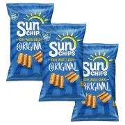Sun Chips, Original, Multi-Grain Snacks, 7oz Bag (Pack of 3) Frito Lay SUNCHIPS