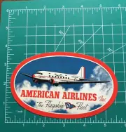 American Airlines Flagship Fleet Luggage Label Poster Stamp