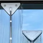 78'' Window Squeegee with Extension Pole, 3-In-1 Professional Extendable Window