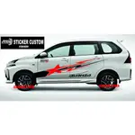 豐田 AVANZA 汽車貼紙切割貼紙條紋車身 STAR CAR AVANZA XENIA ERTIGA