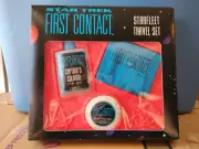 STAR TREK First Contact Starfleet Travel Set Wallet Cologne Condom Sealed 1996