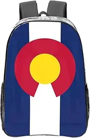 HJLUUFT Colorado state flag print Clear Backpack for Stadium Events, Small Clear Backpack for Concert Festival Sports