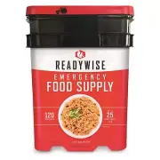 READYWISE - Emergency Food Supply Bucket, 120 Servings, MRE Meal Food Supply,