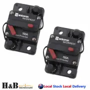 2x150A AMP Circuit Breaker Dual Battery IP67 Waterproof 12V 24V Fuse Reset