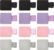 12 Pcs Pen Holder For Notebook, Self Adhesive Pen Loop Holder Elastic Stick On Pen Holder Stylus Loop, Self-adhesive Leather Ring Elastic Pencil Loop for Book Tablet Dairy Notebooks Journals Planners