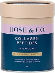 Dose & Co Pure Collagen Peptides, Unflavoured - 200g Powder Supplement
