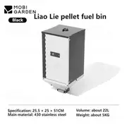 MOBI GARDEN Multi-Functional Firewood Stove, Pellet Fuel Bin